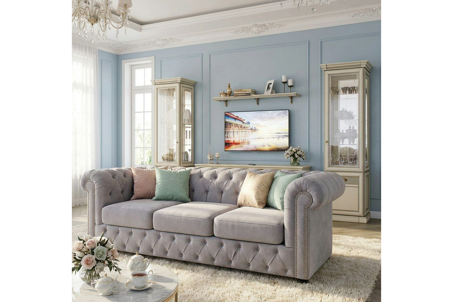 Диваны-кровати - изображение №3 "Диван ЧЕСТЕР 3х местный мех. Спартак"  на www.Angstrem-mebel.ru