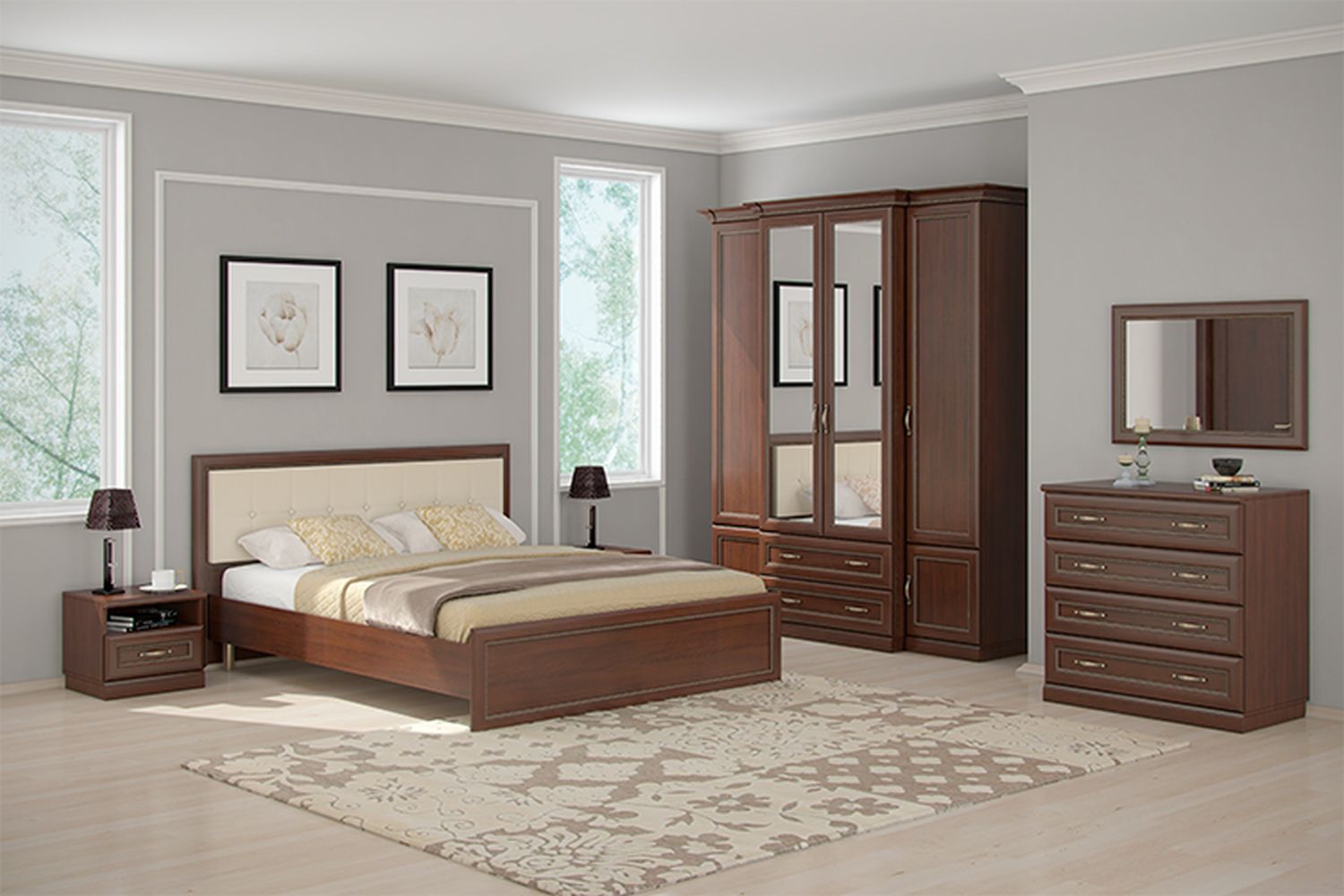 Двуспальные кровати - изображение №7 "Кровать Луара"  на www.Angstrem-mebel.ru