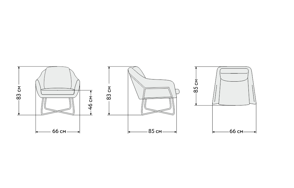 Мягкие кресла - изображение №5 "Кресло Comfort, Д1"  на www.Angstrem-mebel.ru