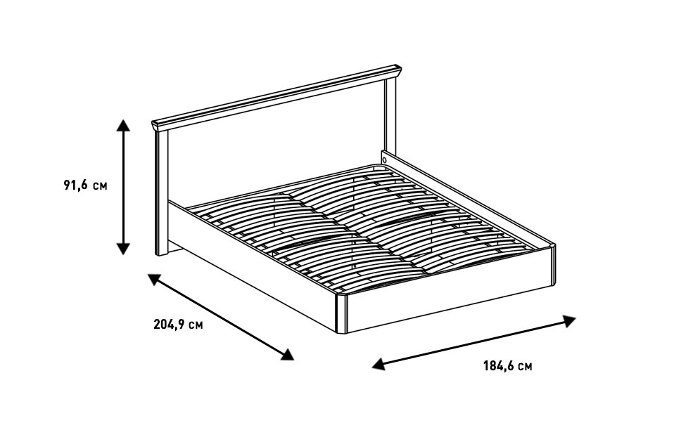 Двуспальные кровати - изображение №6 "Кровать Магнум"  на www.Angstrem-mebel.ru